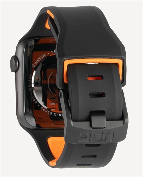 UAG CINTURINO CIVILIAN STRAP PER APPLE WATCH 44 MM NERO ARANCIONE