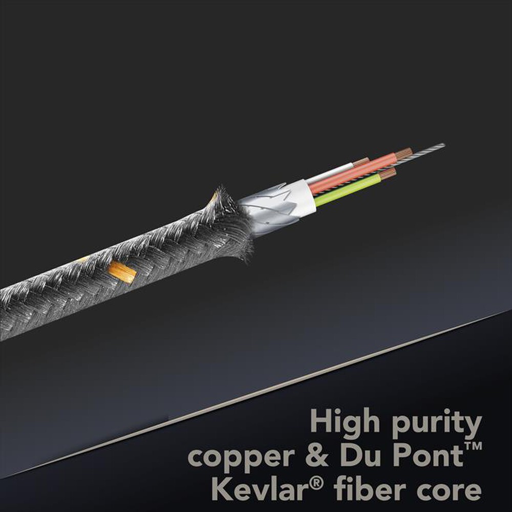 Immagine del prodotto CELLULARLINE - STRONG CABLE USB-C TO USB-C 100W ULTRARESISTENTE-Nero