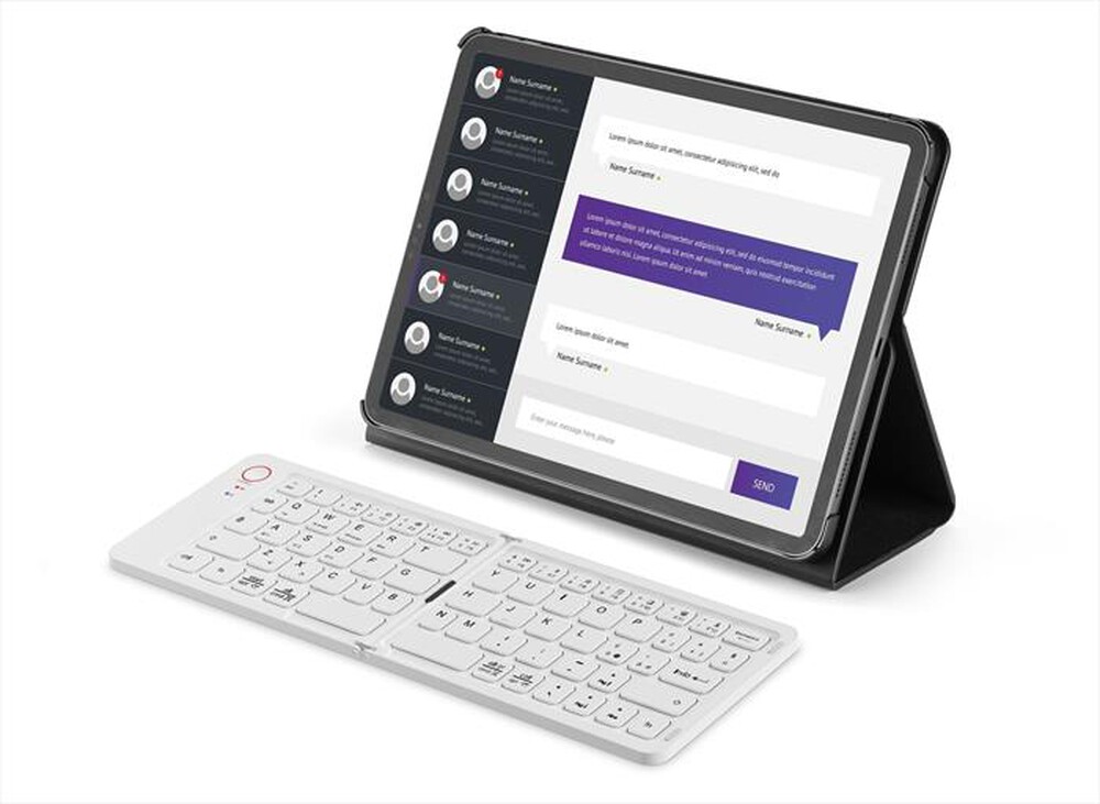 Immagine del prodotto CELLULARLINE - Tastiera Wireless BTKEYBOARDYW-Bianco