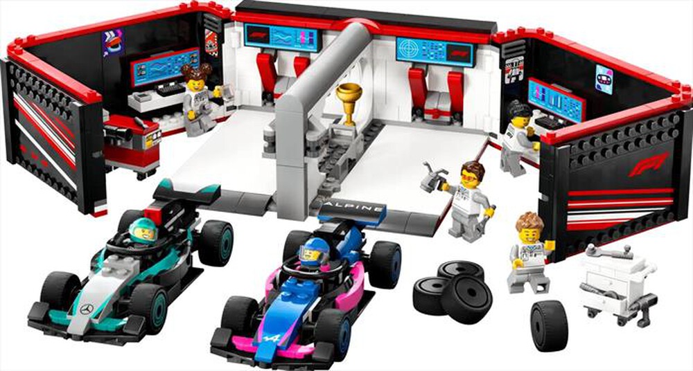 "LEGO - CITY Garage con monoposto Mercedes-AMG - 60444-Multicolore"
