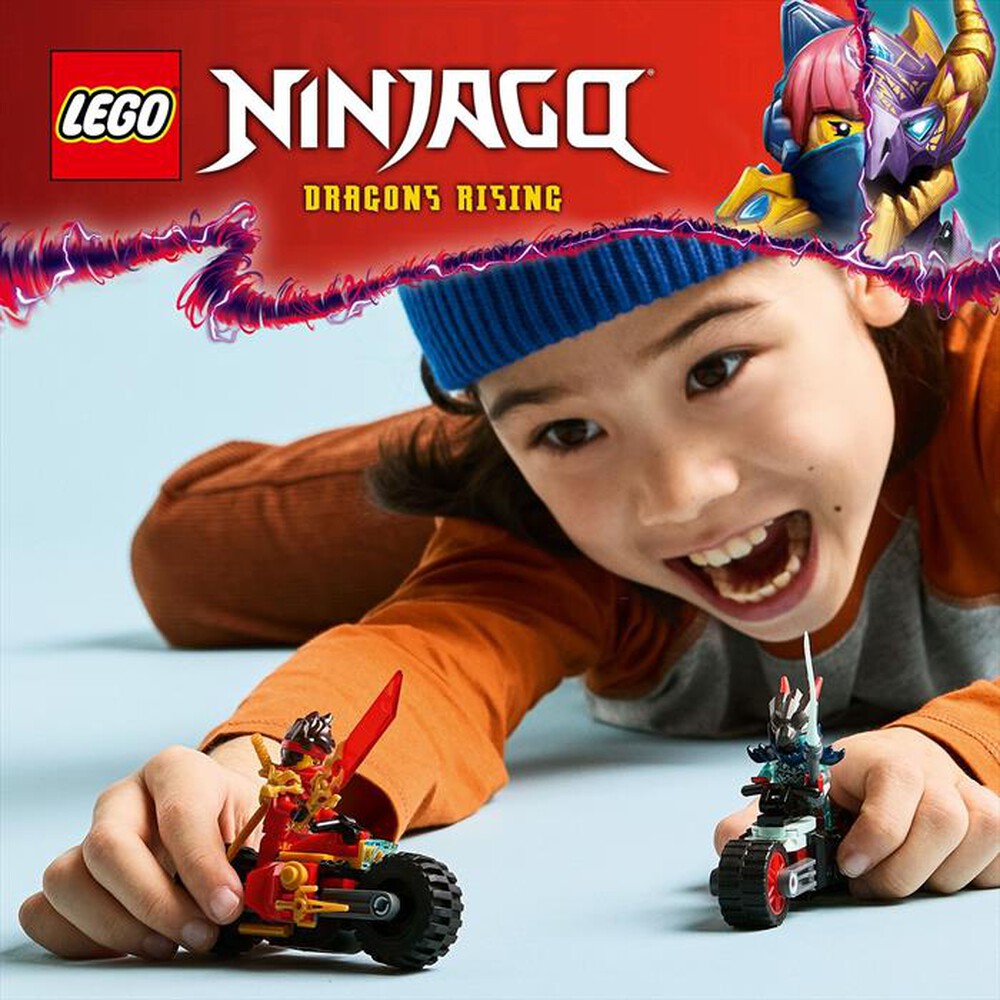 "LEGO - GARA DI VELOCIT SULLA MOTO DI KAI-,"