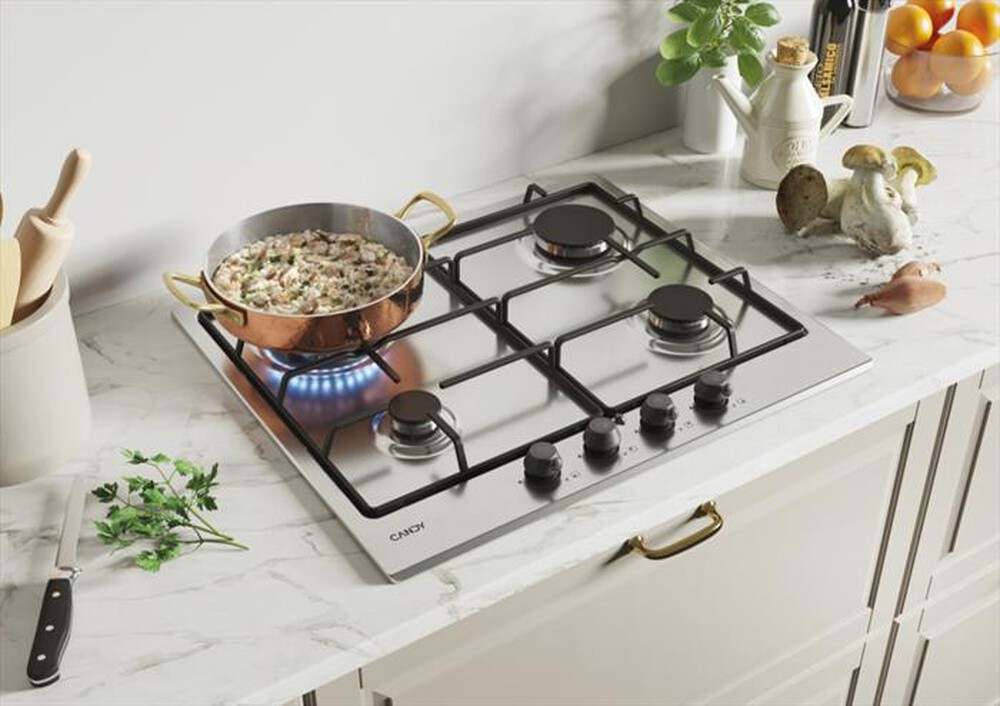 Immagine del prodotto CANDY - Piano cottura a gas CHW6BR4WTX 59,5 cm-Acciaio inox