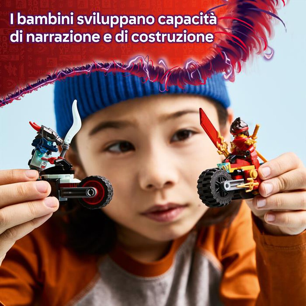 "LEGO - GARA DI VELOCIT SULLA MOTO DI KAI-,"