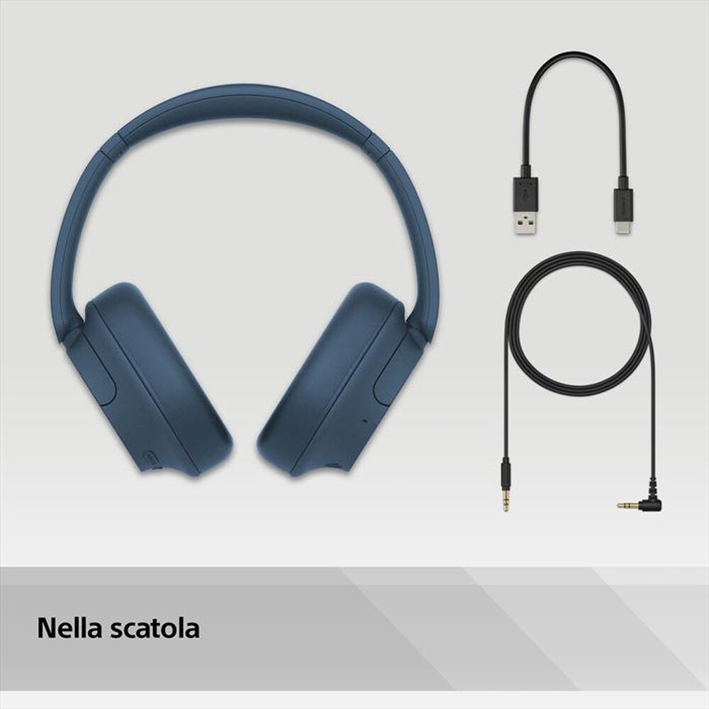 "SONY - Cuffie a padiglione chiuso WHCH720NL.CE7-Blu"