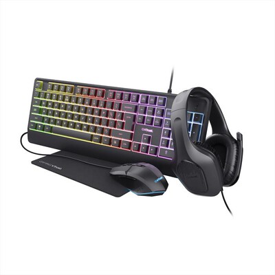 TRUST - Pacchetto gaming 4in1 GXT792 QUADROX 4-IN-1 BUNDLE
