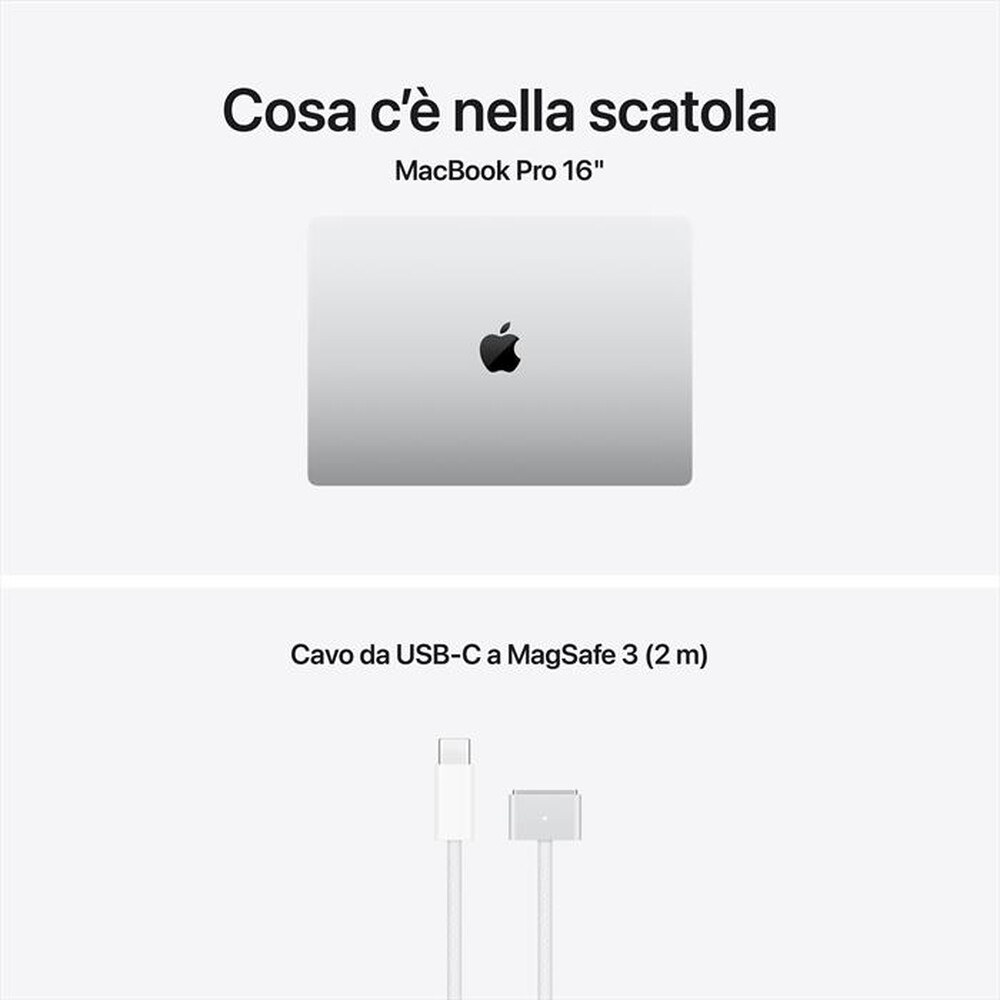 Immagine del prodotto APPLE - MacBook Pro 16" M5 Max Core 18 CPU 32 GPU 36GB 2TB-Argento