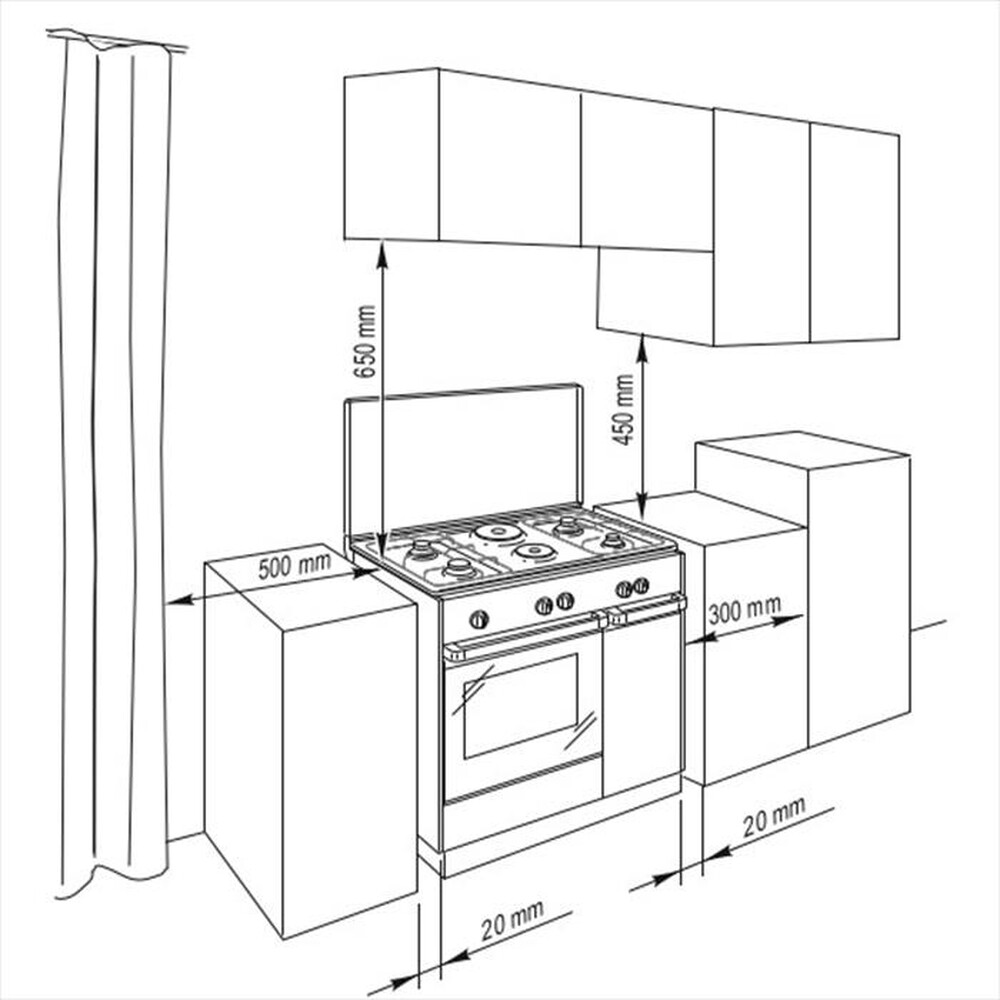 "DE LONGHI - Cucina a gas SGK 854 N Classe A-coppertone"