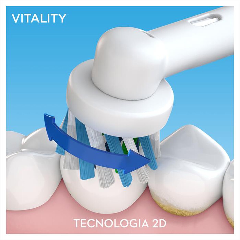 "ORAL-B - Spazzolino elettrico VITALITY 100 CROSSACTION-Bianco"