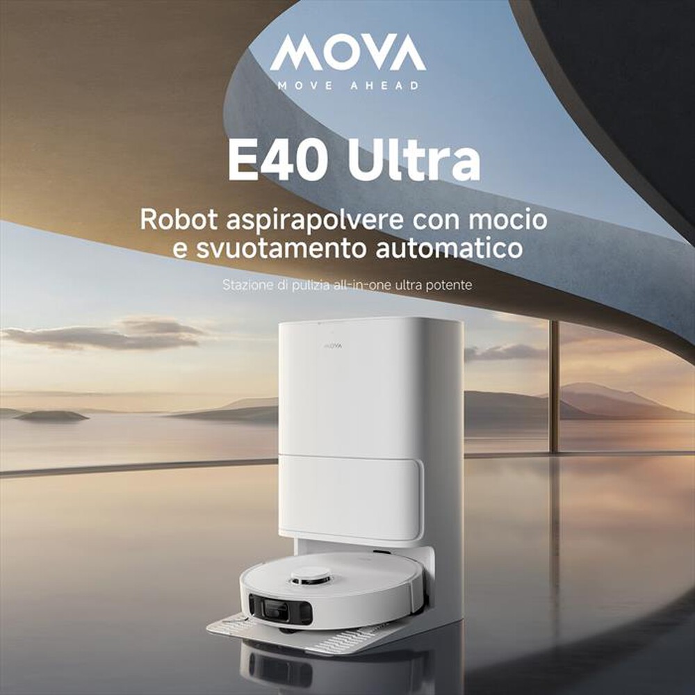 Immagine del prodotto MOVA - Robot aspira e lava E40 ULTRA VIM-Bianco