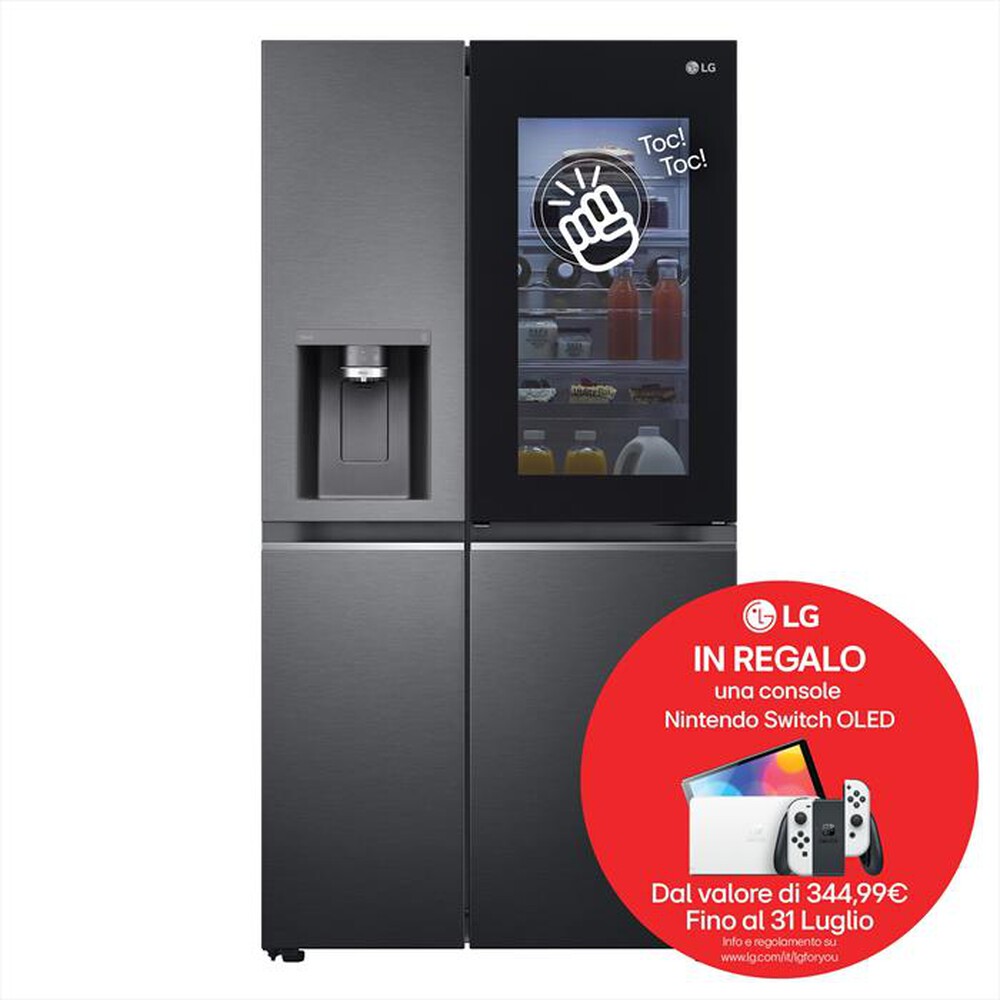 Immagine del prodotto LG - Frigorifero side by side GSXV91MCAE Classe E-Black