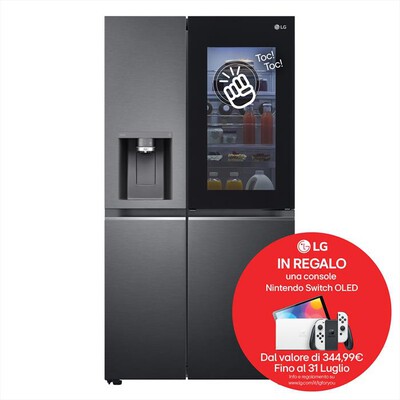 LG - Frigorifero side by side GSXV91MCAE Classe E-Black