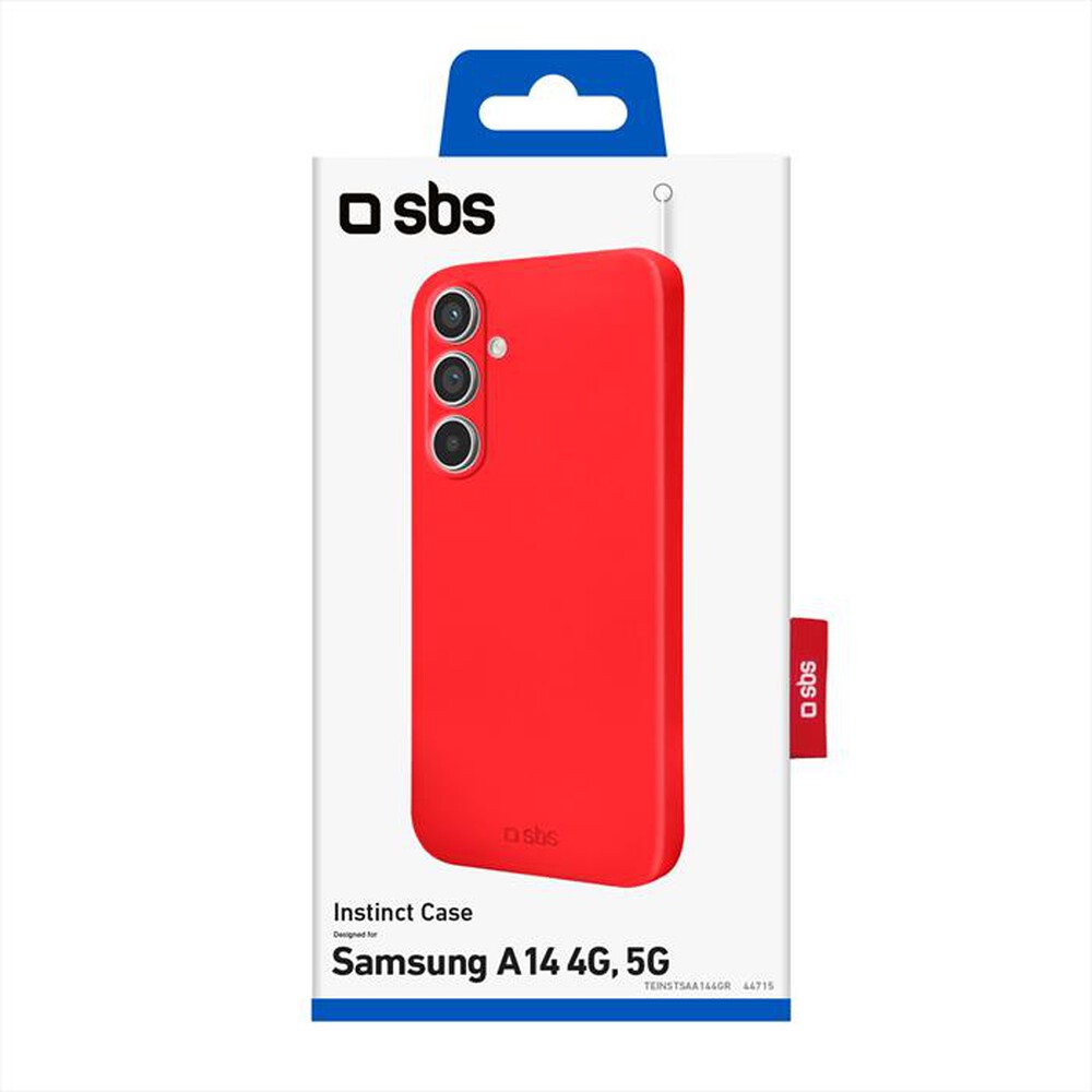 "SBS - Cover TEINSTSAA144GR per Samsung A14 4G-Rosso"