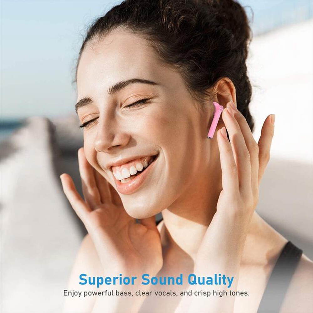 "LENOVO - HT30 AURICOLARI BLUETOOTH RICARICA WIRELESS-ROSA"