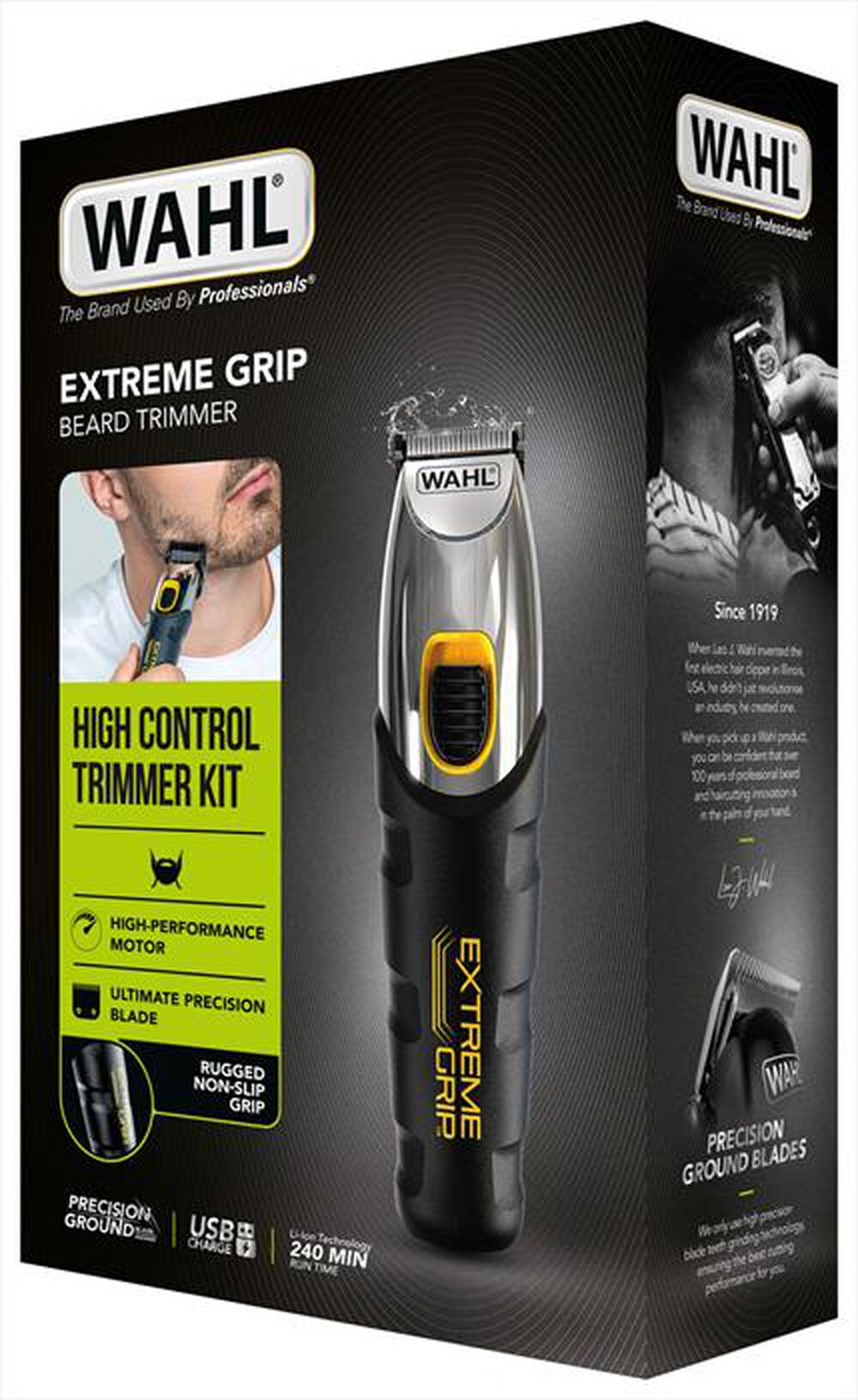 "WAHL - Regolabarba 09893.0440-Nero/Inox"