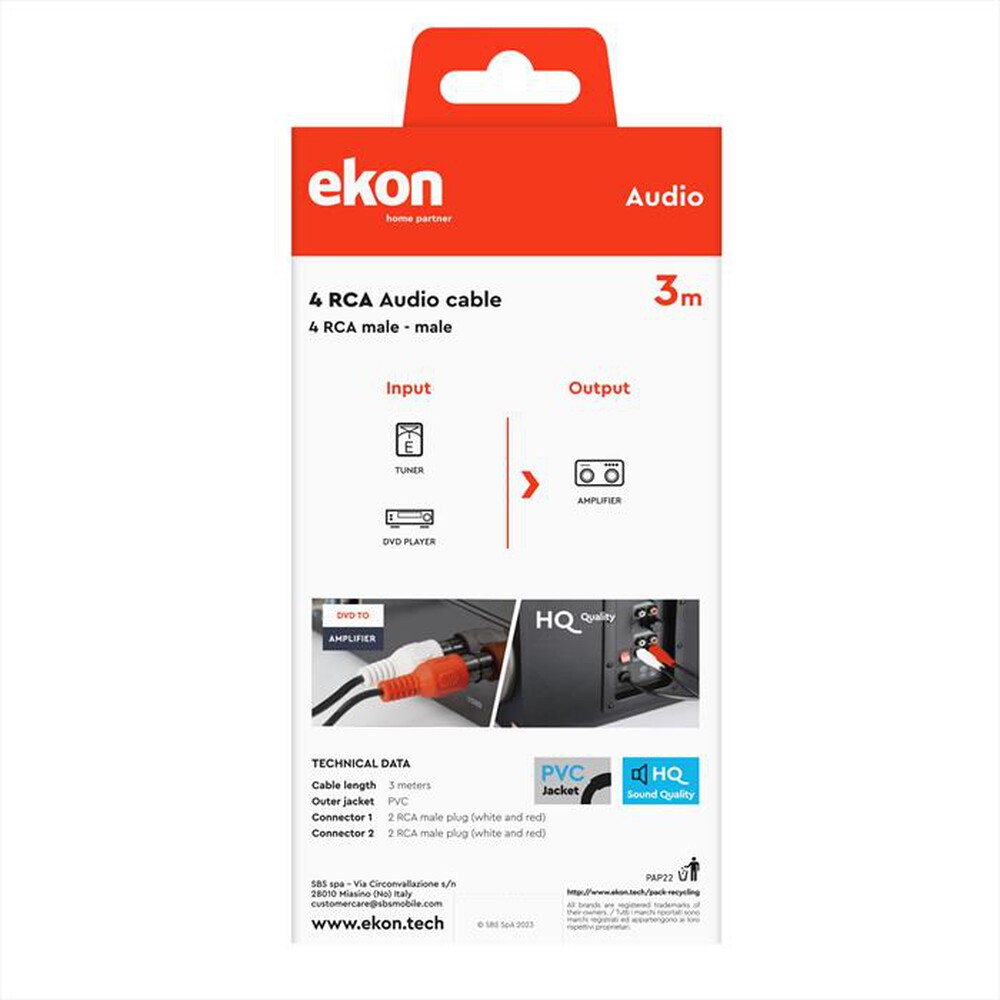 "SBS - ECA2RCA30MM"