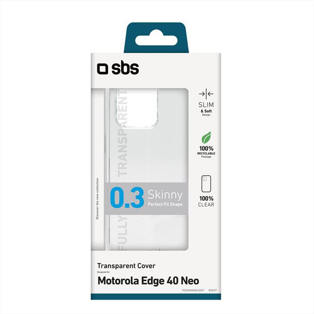 Immagine del prodotto SBS - Cover Skinny TESKINMOE40NT Motorola Edge 40 Neo-Trasparente