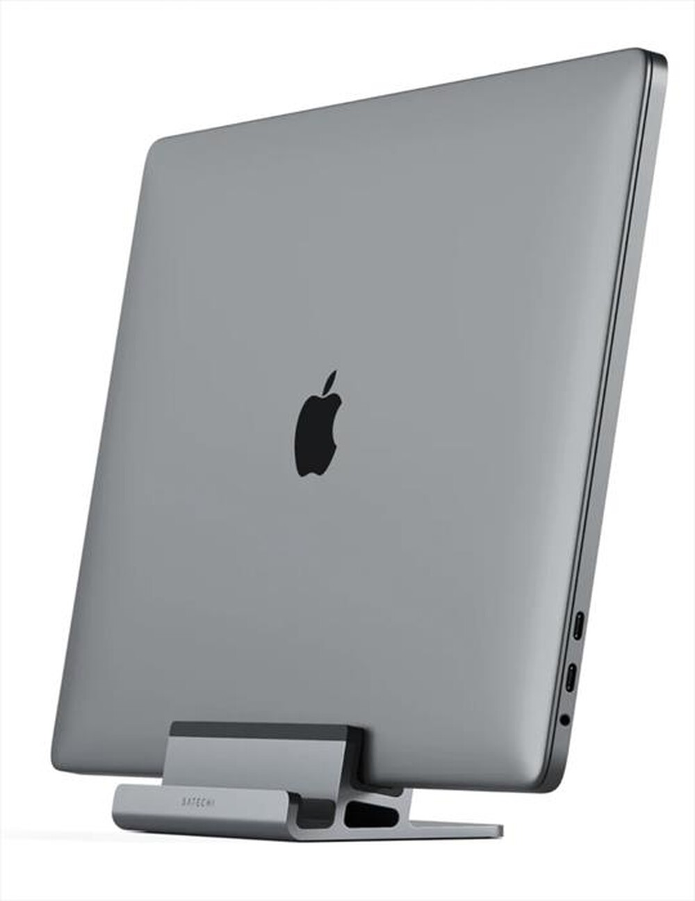 "SATECHI - STAND VERTICALE DOPPIO PER LAPTOP IN ALLUMINIO-grigio"