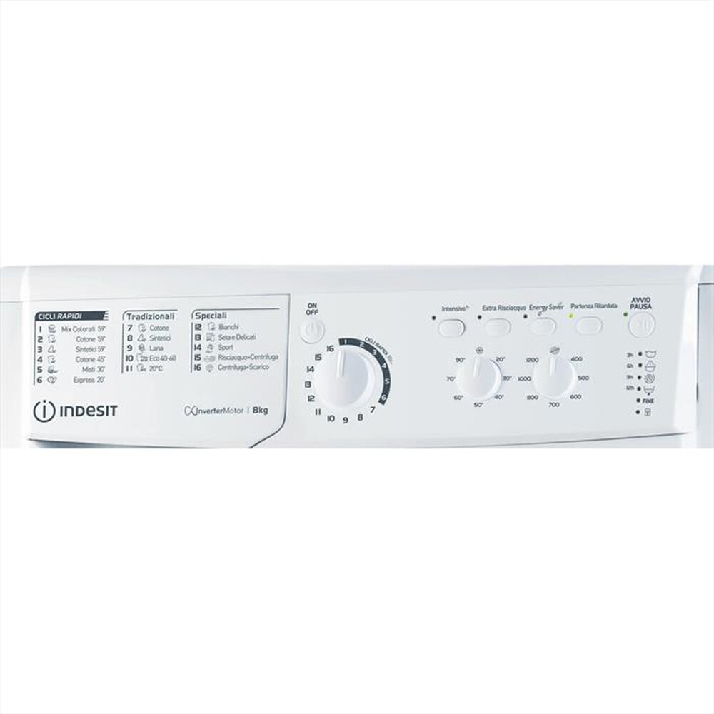 Immagine del prodotto INDESIT - Lavatrice EWC 81283 W IT N 8 Kg Classe D