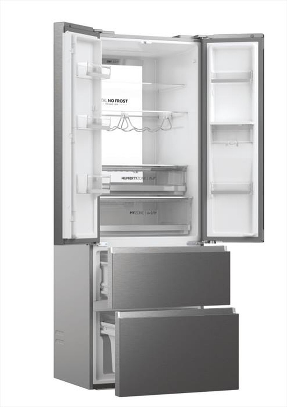 Immagine del prodotto HAIER - Frigorifero 4 porte HFR7720DWMP Classe D 477 lt-Platino, Stainless steel