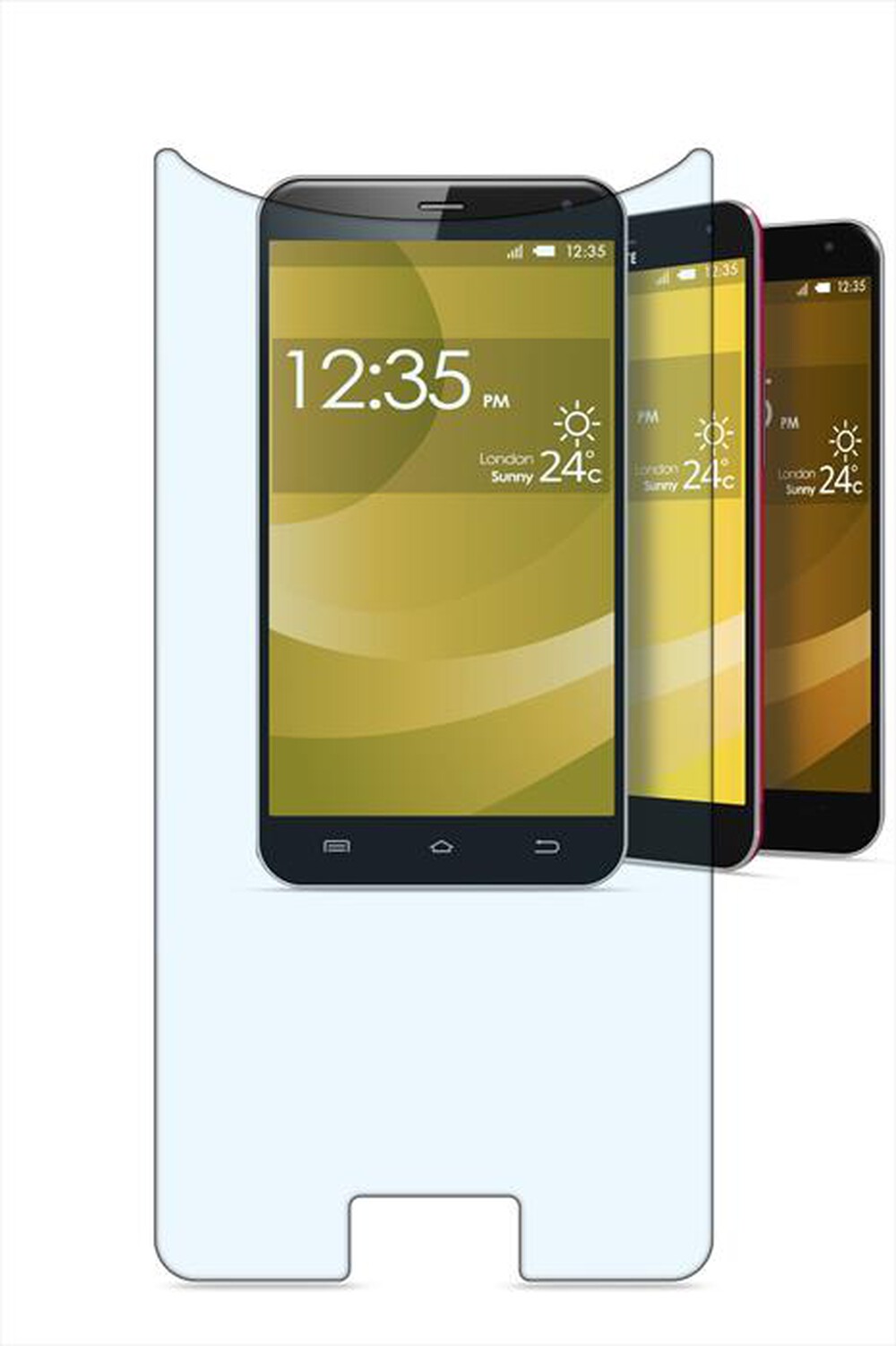 Immagine del prodotto CELLULARLINE - TEMPGLASBUNI53 Second Glass Uni taglia 5.3"-Trasparente