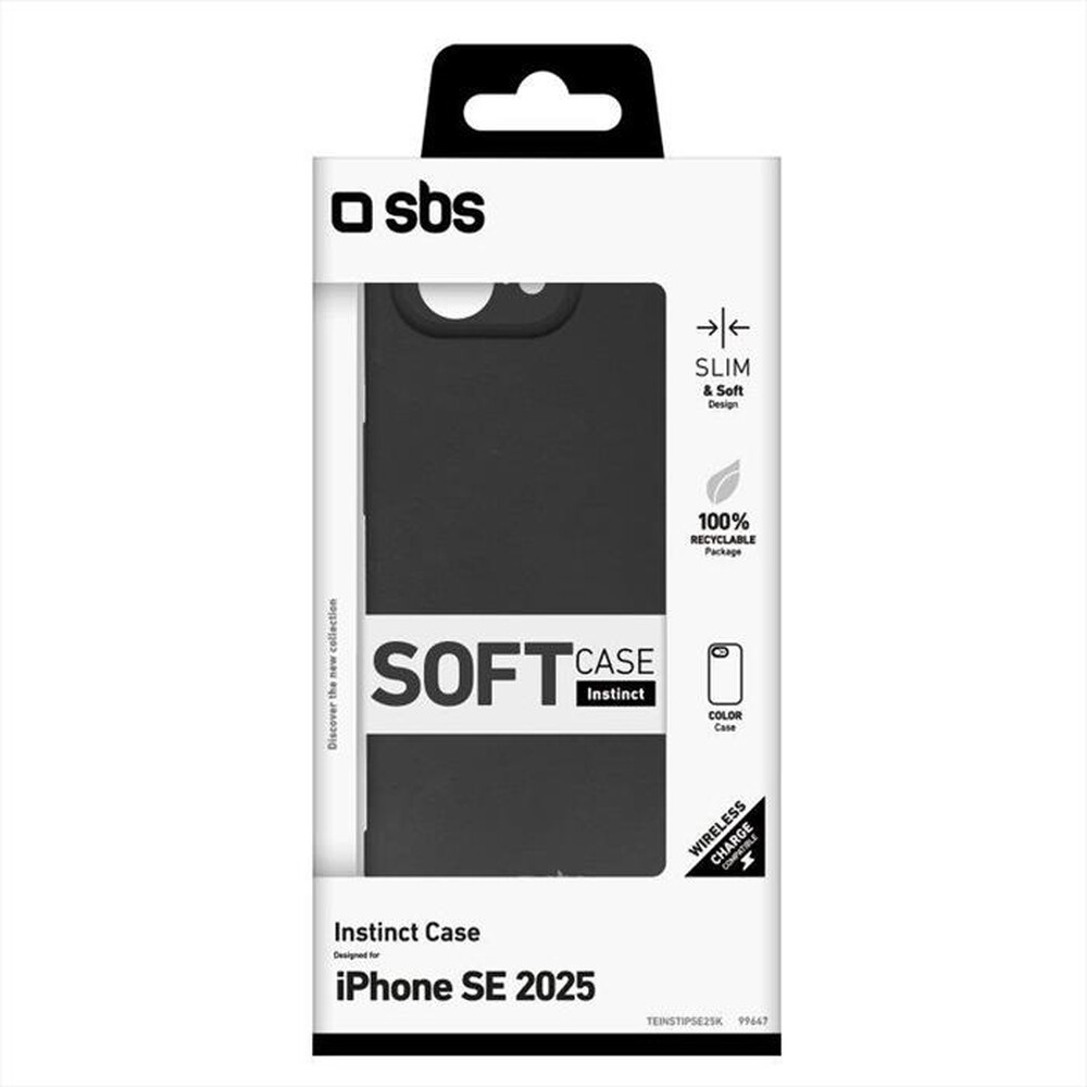 "SBS - Cover TEINSTIPSE25K per iPhone SE 2025-Nero"