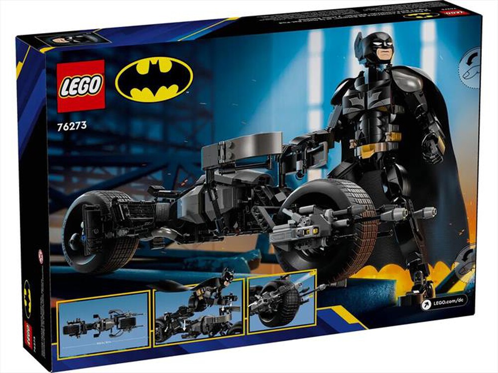 Immagine del prodotto LEGO - Personaggio costruibile di Batman con BatPod-76273-Multicolore