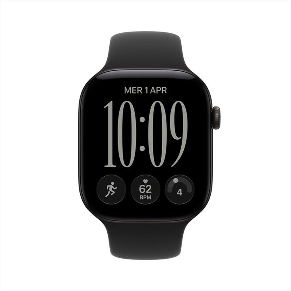 Immagine del prodotto APPLE - Watch Series 12 GPS 46mm Alluminio Nero-Sport Band Nero - M/L