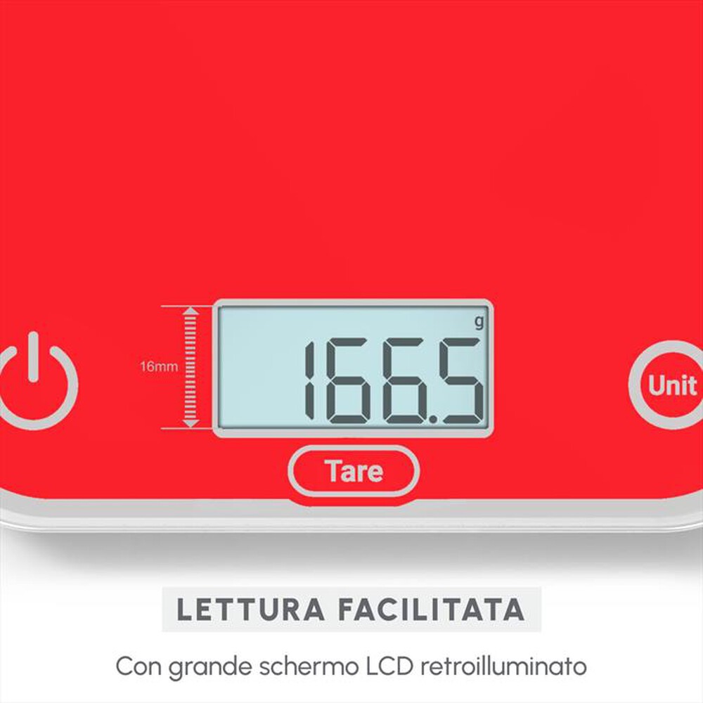 "MOULINEX - Bilancia da cucina BN50U3V0-Rosso"