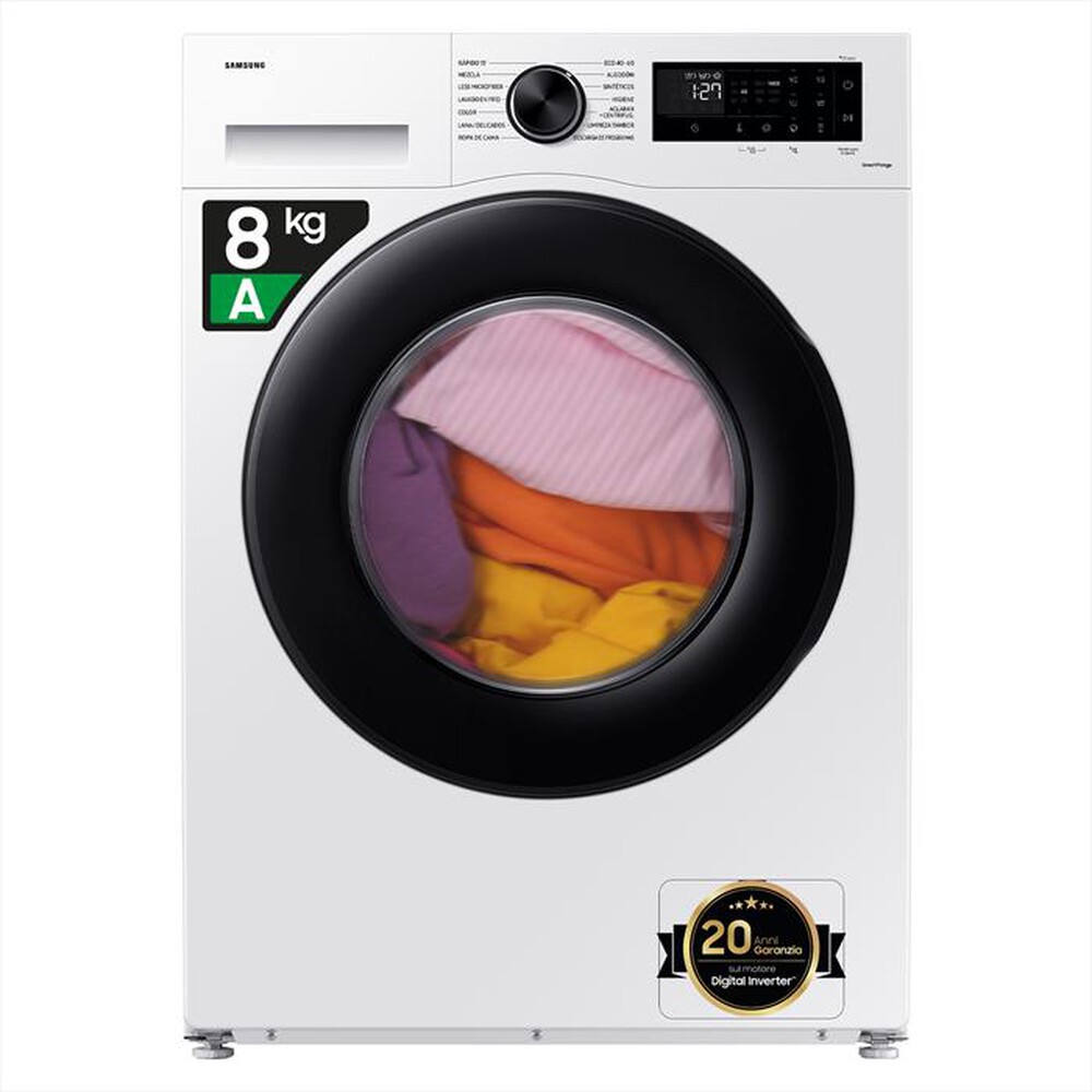 "SAMSUNG - Lavatrice WW80CGC04DAEET 8 Kg Classe A-bianco"