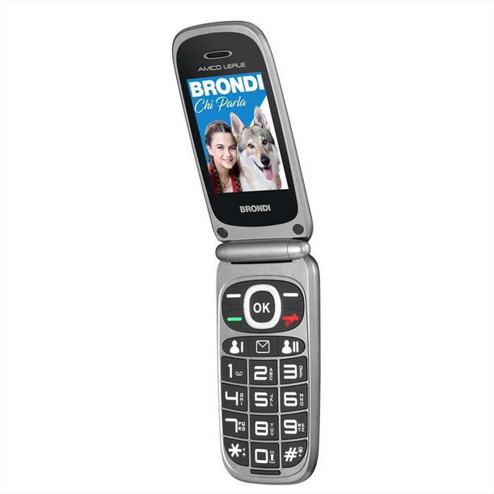 "BRONDI - Cellulare AMICO LEALE-BLACK METAL"