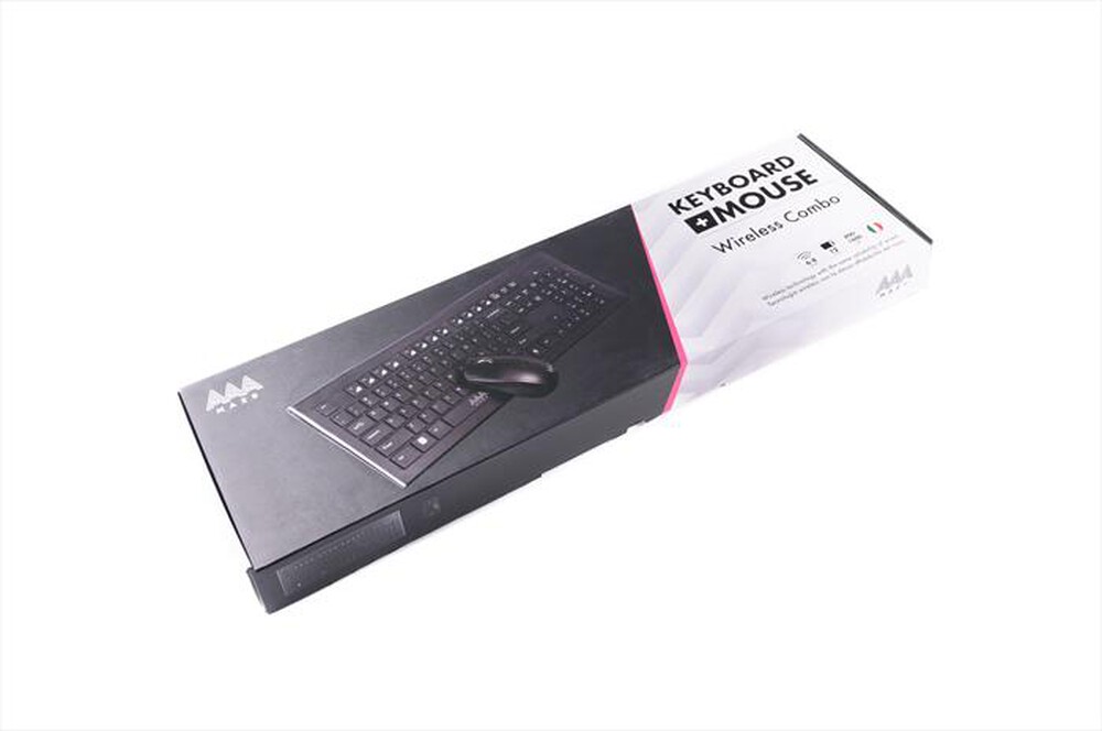 "AAAMAZE - KEYBOARD+MOUSE WIRELESS-Nero"