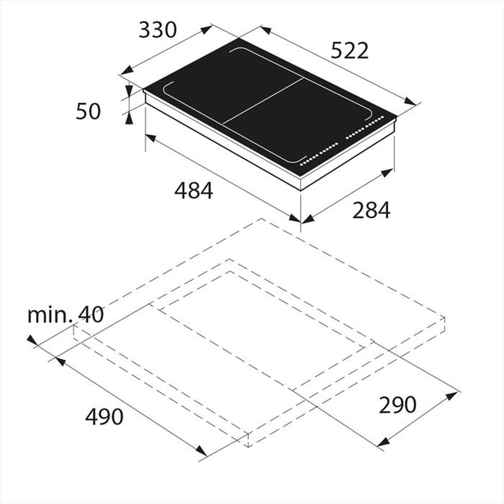 "ASKO - Piano cottura induzione HI 1355 G 33 cm"