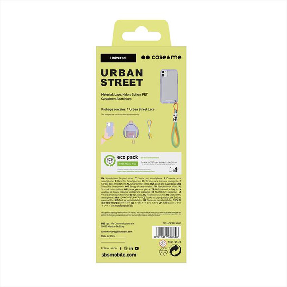 "CASEME - Laccio urban street TELACEFLUOYO-Arancione"