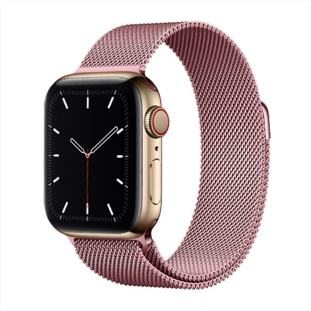 "EVA FRUIT - CINTURINO ACCIAIO INOX PER APPLE WATCH CHIUS MAGN-rosa"