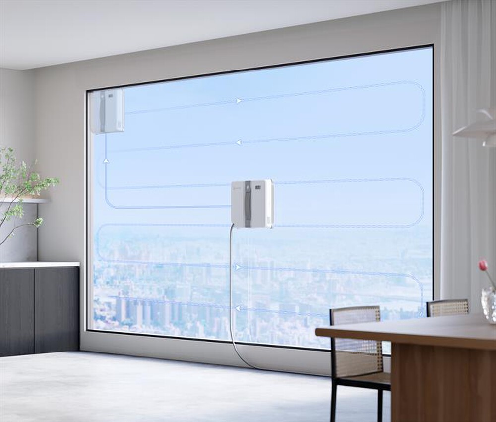 "ECOVACS - Robot lavavetri WINBOT MINI-Grigio, Bianco"