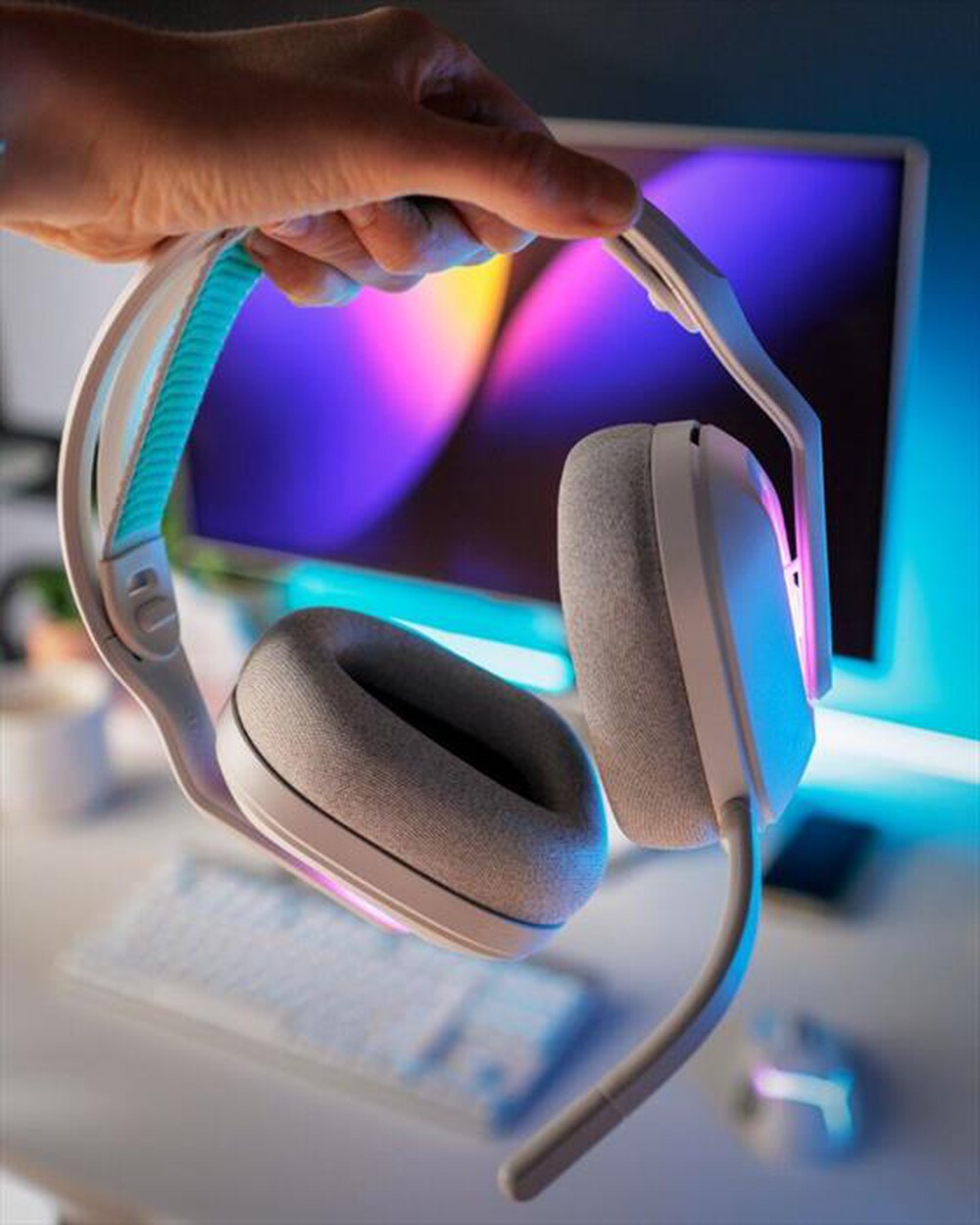 Immagine del prodotto LOGITECH - Cuffia microfono gaming wireless G522 LIGHTSPEED-Bianco