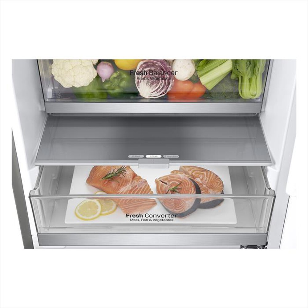 "LG - Frigorifero combinato GBB92STBAP Classe A 419lt-STAINLESS STEEL"