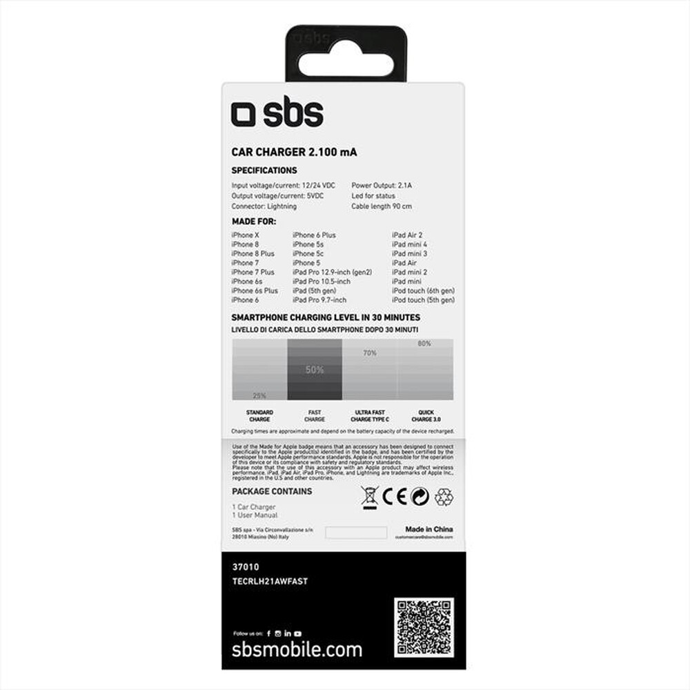 "SBS - TECRLH21AWFAST - Bianco"