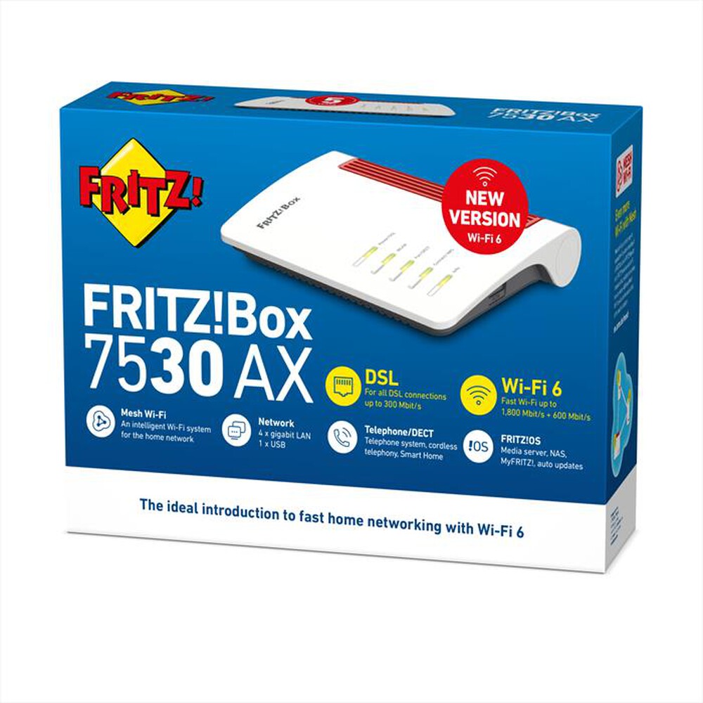 "FRITZ! - BOX 7530 AX-Bianco / Rosso"