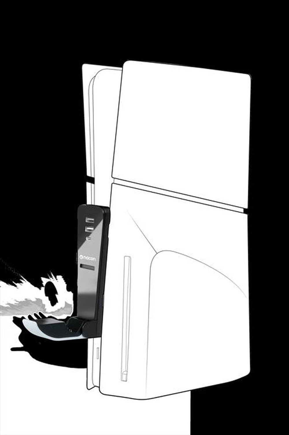 Immagine del prodotto NACON - BASE PER CONTROLLER DUAL SENSE/DS EDGE + HUB USB-Nero