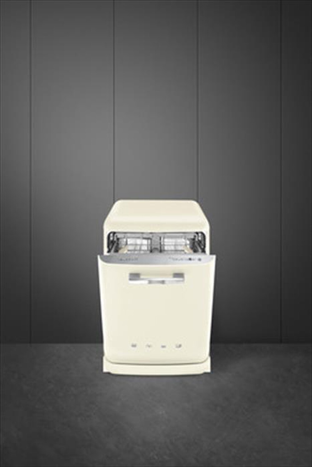 "SMEG - Lavastoviglie LVFABCR3 Classe B 13 coperti-Panna"