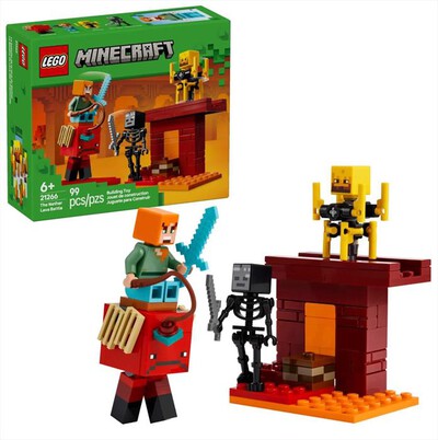 LEGO - MINECRAFT Battaglia sul ponte del Nether - 21266-Multicolore