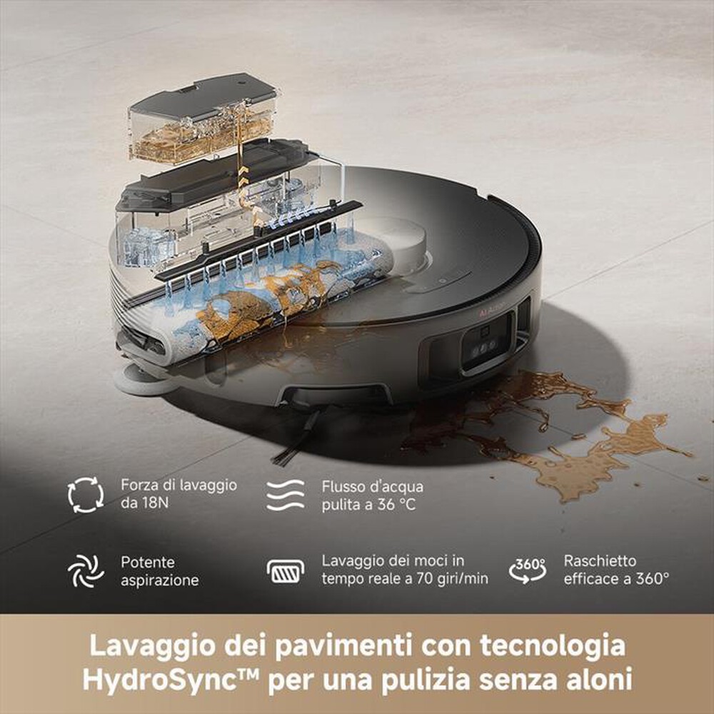 "MOVA - Robot 2in1 con AI Z50VIMULTRA-Nero / Oro"