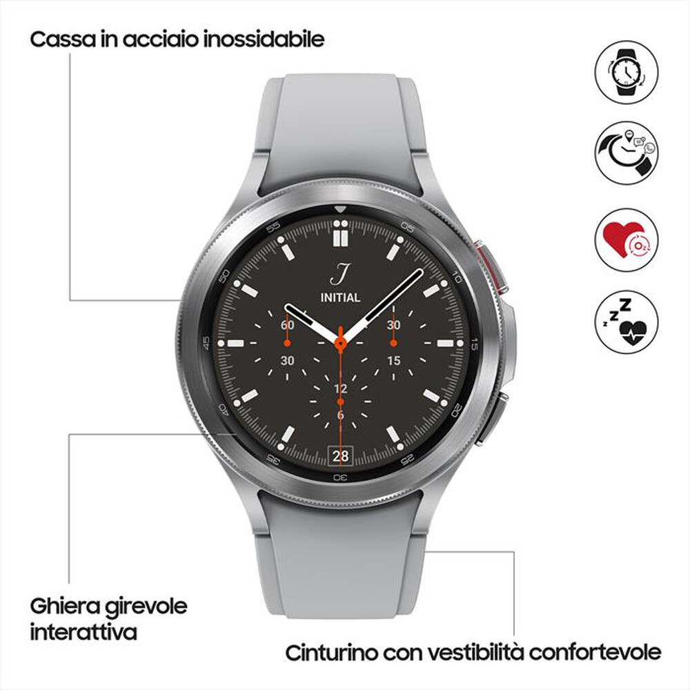 "SAMSUNG - GALAXY WATCH4 CLASSIC 46MM BT-Silver"