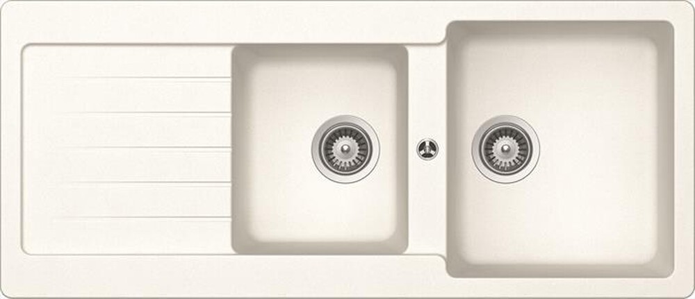 "GLEM GAS - Lavello lneare LS2G16WH 2 vasche-BIANCO"