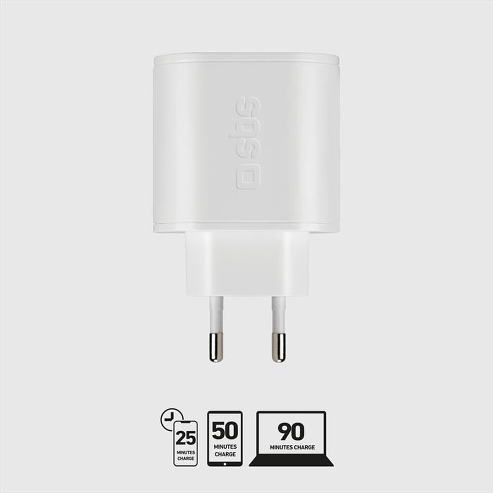 "SBS - Carica batterie TETR2CPD35W-Bianco"