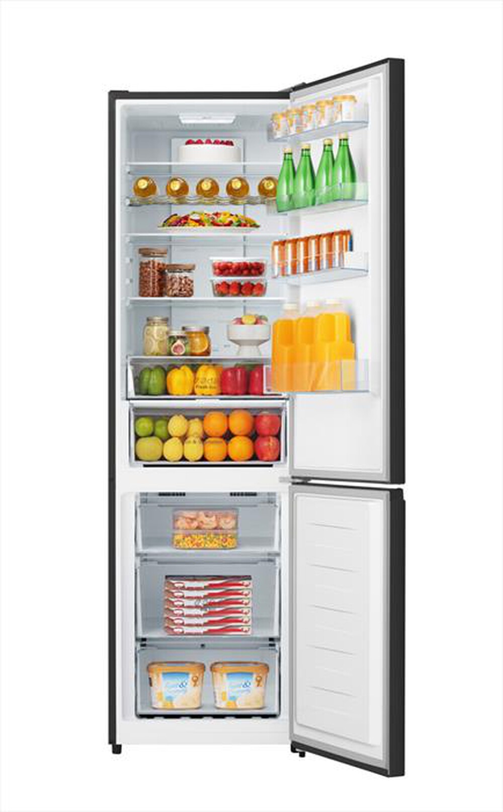 "HISENSE - Frigorifero combinato RB440N4AFD Classe D 336 lt-Black Inox"