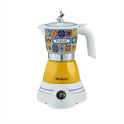 ARIETE - Moka elettrica 1358A CAF ARIETE "POSITANO" INT-Bianco, Giallo
