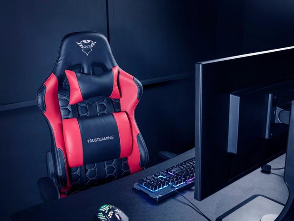 "TRUST - Sedia gaming GXT708R RESTO CHAIR-Black/Red"