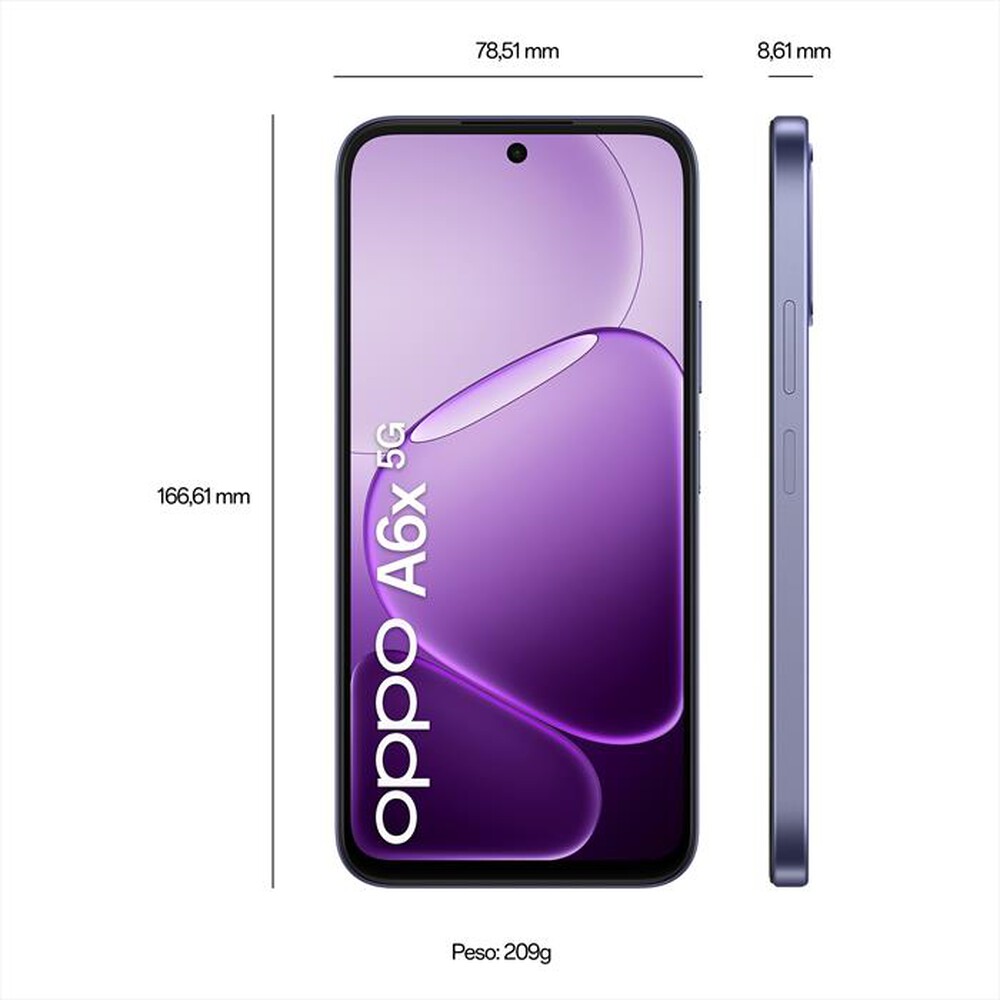 Immagine del prodotto OPPO - Smartphone A6X 5G 6+256-Black Purple
